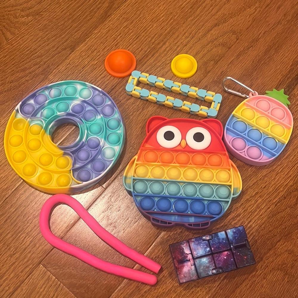 Set of kids fidget toys
